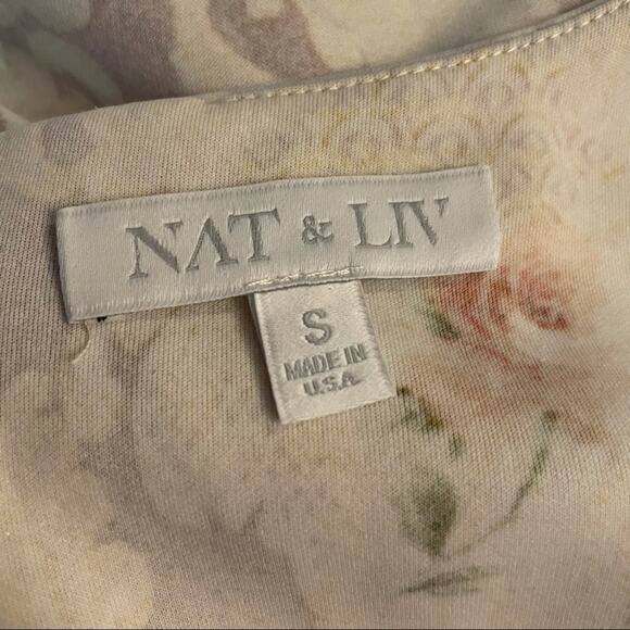 NWOT Nat & Liv Floral Victoria Dress Size S Whimsical Chic Fairy - Picture 7 of 9